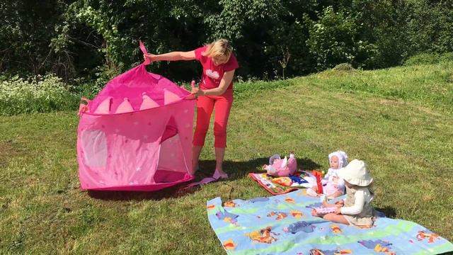 ставим дом-палатку для девочек смотреть онлайн