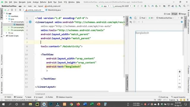 Android Development Bangla Tutorial | TextView Multiline TextView With Color | Part-3 смотреть онлайн