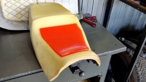 Honda cb 400 sf  до втек ремонт (перетяжка) сидения с гелем своими руками.