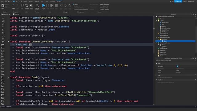 How to make a DASH ABILITY in Roblox studio смотреть онлайн
