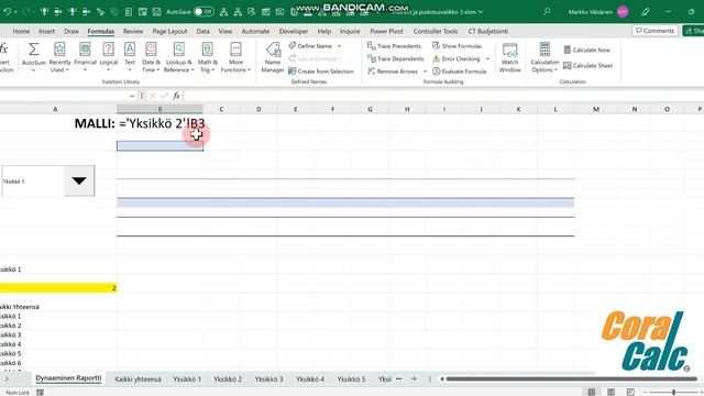 Excel Pro-raportointi. Episode 2. Hae pudotusvalikon tieto välilehdelle nimettyjen alueiden avulla смотреть онлайн