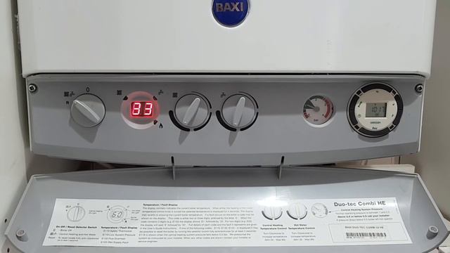 E133 Error Code Baxi Duotec