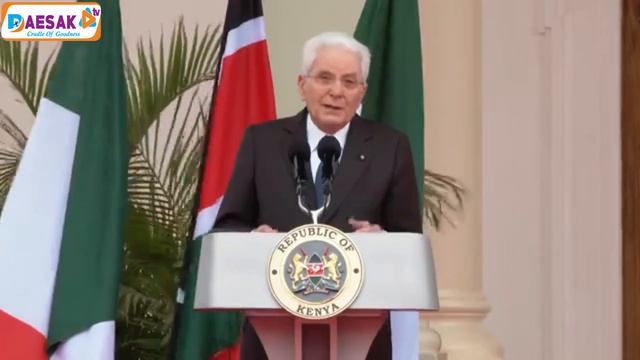 Italian President Sergio Mattarella Speech in State House Nairobi Today. смотреть онлайн