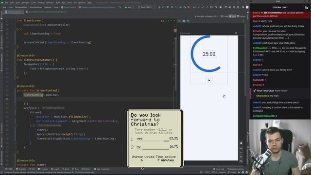 Timer Layout (Android/Jetpack Compose) | IncentiveTimer Twitch Stream #7 смотреть онлайн