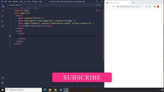 HTML-CSS Tutorial Lesson 14: HTML Forms Part 1 смотреть онлайн