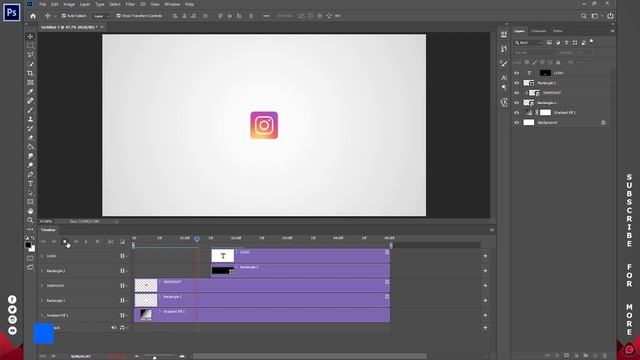 How to create a LOGO animation in Photoshop смотреть онлайн