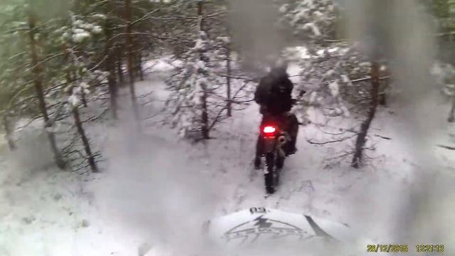 Stels Enduro 250 Закрытие мотосезона 2015 в Декабре смотреть онлайн