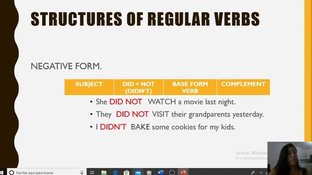 Regular verbs - Past Simple tense. смотреть онлайн