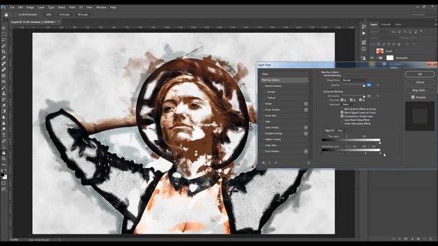 AbstractArt Photoshop Action Tutorial смотреть онлайн