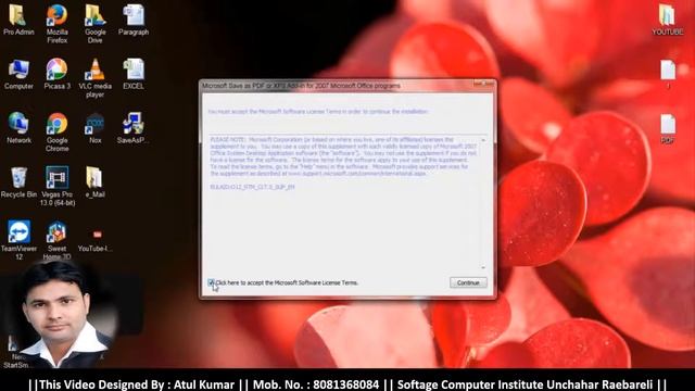 How to save Word Excel Document as PDF in Microsoft Office 2007 Without Any Software Narendra Gupta смотреть онлайн