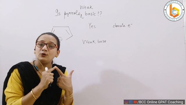 Heteroaromatic compound 12 || react of pyrrole 1 || is pyrrole a weak base ? смотреть онлайн