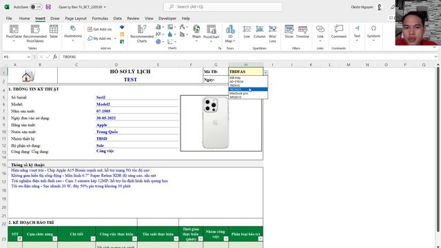 #Excel | File Excel Quản lý Cơ Điện V2022 смотреть онлайн