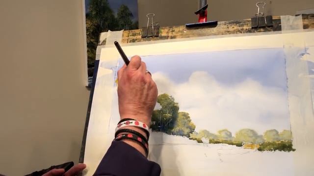 A Country Walk. Charles Evans Step By Step Painting In Watercolour