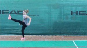 Прыжок в высоту с разбега способом "перешагивание".  7-9 класс