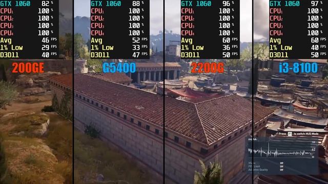 Athlon 200GE vs Ryzen 3 2200G vs Pentium G5400 vs i3 8100 смотреть онлайн