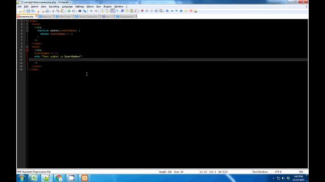 PHP Tutorial function смотреть онлайн