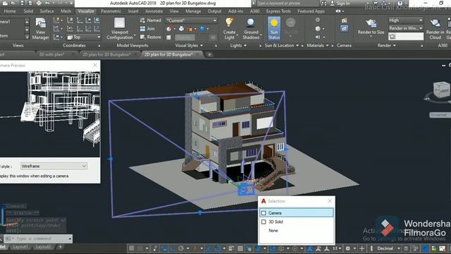 3D Banglow rendering their all side in AutoCAD 2018 #rendering #render in AutoCAD смотреть онлайн