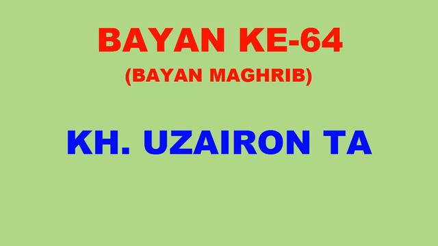 064 Bayan KH Uzairon TA Download Video Youtube|mp3 смотреть онлайн