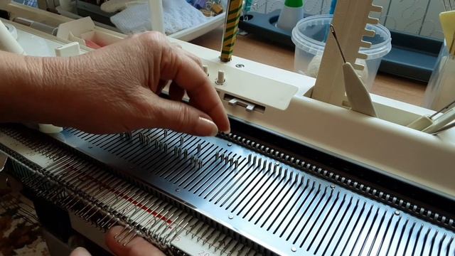 Резинка " Патронташ" на однофонтурной машине. смотреть онлайн