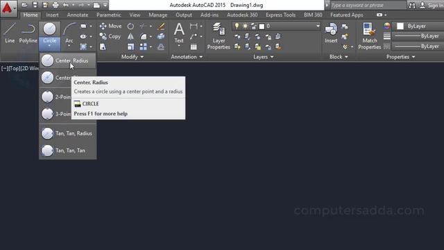 AutoCAD Telugu Tutorials || #7 || Radius & Diameter Circles || Object Snap Mode || смотреть онлайн
