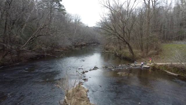 DJI Mavic Mini footage | Low Water Bridge, Uwharrie River kayak access смотреть онлайн