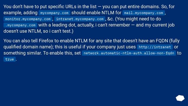 How to enable NTLM for all intranet sites in Firefox? смотреть онлайн