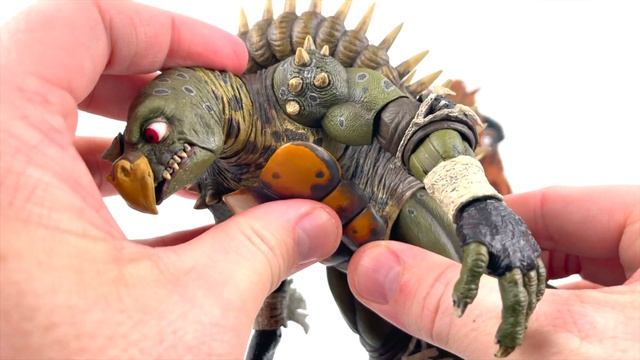 NECA Toys TOKKA & RAHZAR Teenage Mutant Ninja Turtles II Secret Of The Ooze Movie Figure Review