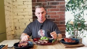 Челлендж-ОБЗОР СВОИ РЕБЯТА в Красноярске. 3 кг еды. Стейки. Рёбра. Бургеры. Коктейли. Мукбанг.