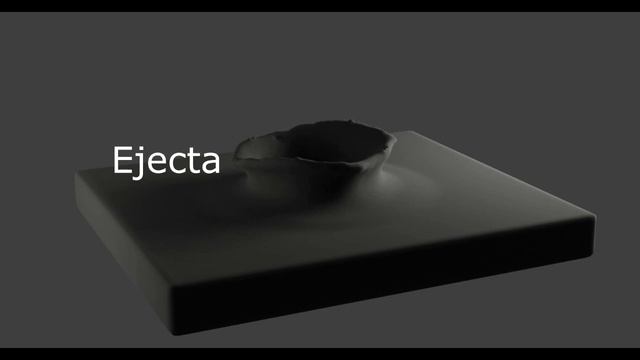 Simulation of large-scale asteroid impact features in Blender смотреть онлайн
