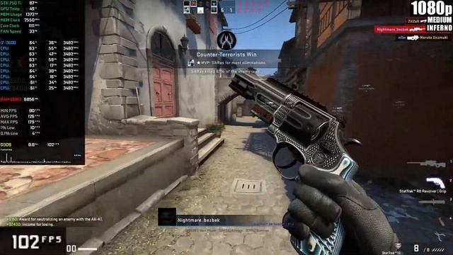 Counter-Strike: Global Offensive | 1080p | (GTX 750 Ti | i7-2600 | 16 GB RAM) смотреть онлайн