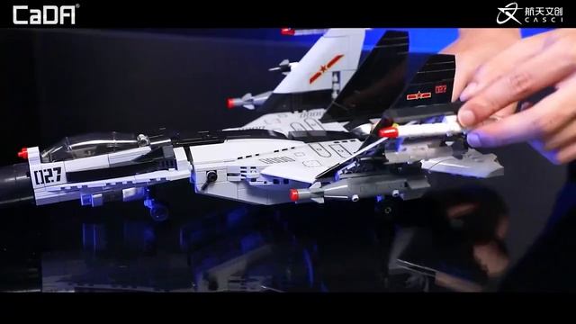 CaDA 1010pcs Expert Military Fighter Aircraft Model Building Block Police Plane Weapon Bricks Toys смотреть онлайн