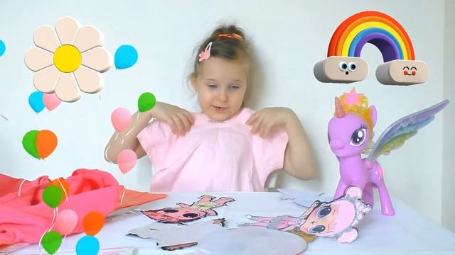 Алиса украшает одежду термонаклейками LOL смотреть онлайн