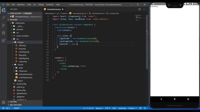 React Native: Vendor Chat App [2] -Config, Flux, Animate & Loading Scene смотреть онлайн
