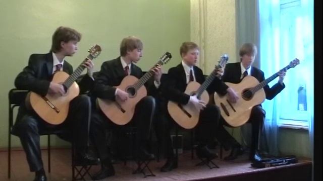 Guitar quartet - Cuban dance смотреть онлайн