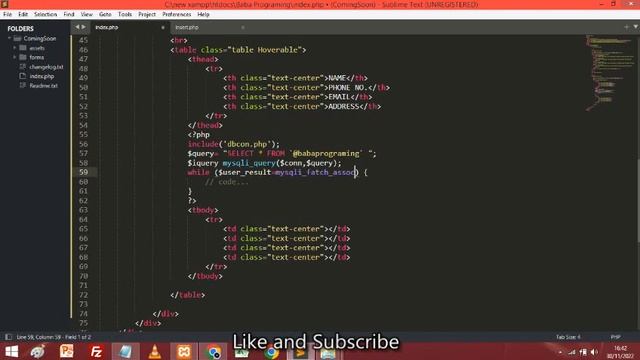How to Select Data from Database in PHP & Display in Table Format | PHP MySQLI смотреть онлайн