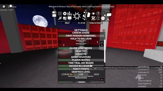 ROBLOX Parkour-Best Settings смотреть онлайн