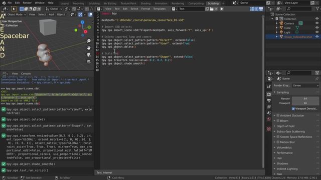 Blender: Scripting смотреть онлайн