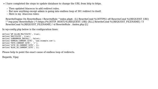 Wordpress: Migration of Multisite WordPress site from http to https смотреть онлайн