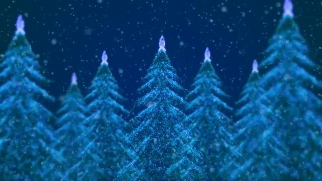 Футаж Елки новогодние голубые смотреть онлайн