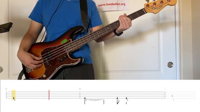 Coldplay - Always In My Head (Bass Cover WITH TABS) смотреть онлайн
