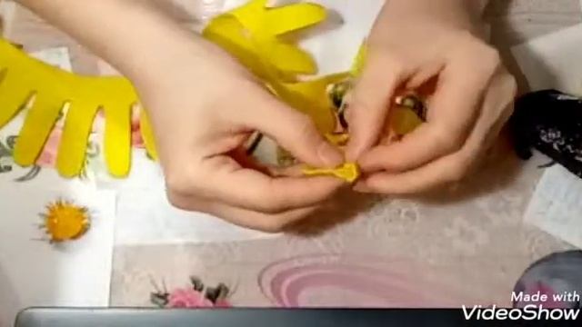 Цветок из фетра по готовой выкройке смотреть онлайн