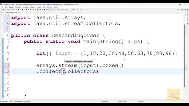 Descending order in Java | Java by Jay | смотреть онлайн