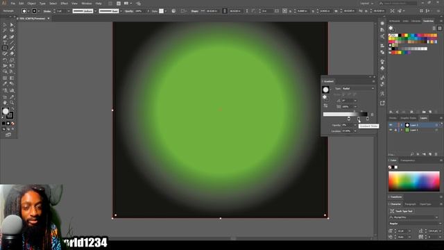 HOW TO MAKE GRADIENT BACKGROUND ( ADOBE ILLUSTRATOR ) смотреть онлайн