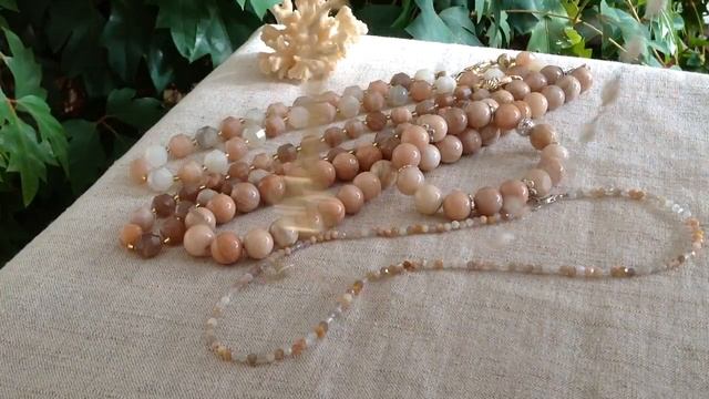 Украшения с натуральными камнями. Солнечный камень. смотреть онлайн