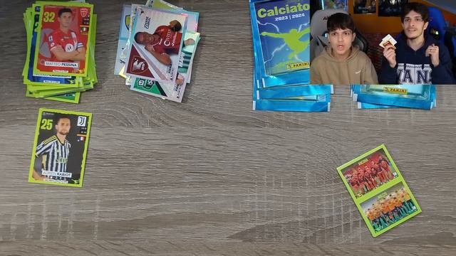 NAPOLI Vs JUVENTUS - SFIDA Con 20 BUSTINE CALCIATORI PANINI 2024!!