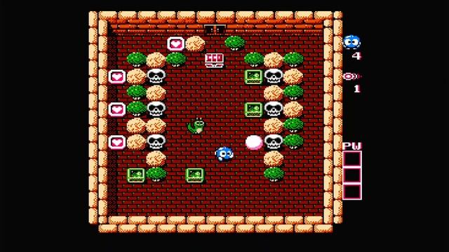 NES  - Adventures Of Lolo 2 - Floor 2 (All Levels) - Gameplay