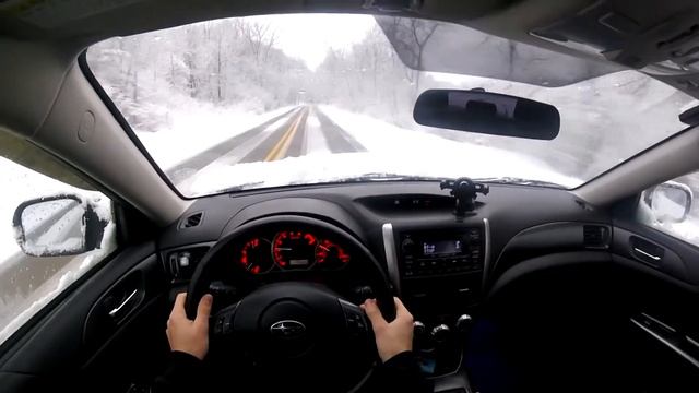 2013 SUBARU WRX FIRST SNOW DRIVE!!! [POV] смотреть онлайн