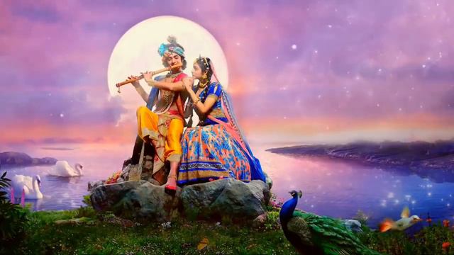 RADHAKRISHNA FLUTE MUSIC | RELAXING MUSIC | SLEEP MUSIC | KRISHNA FLUTE RELAXING MUSIC смотреть онлайн