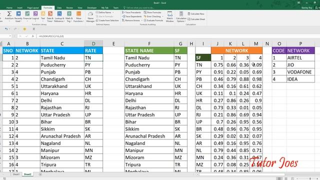 Nested Vlookup in Excel Tamil смотреть онлайн