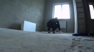 Подготовка к монтажу ТЕПЛОГО ПОЛА. Укладываю ПЕНОПЛАСТ на черновую стяжку.